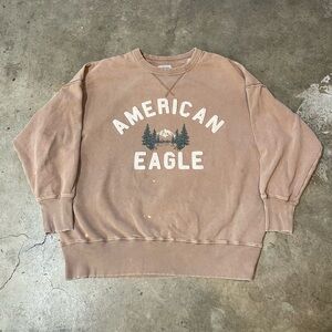 Vintage American Eagle Oversized Crewneck Sweatshirt